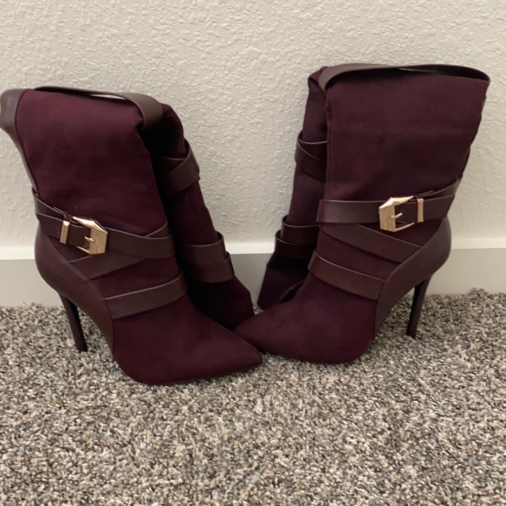New never work thigh high boots